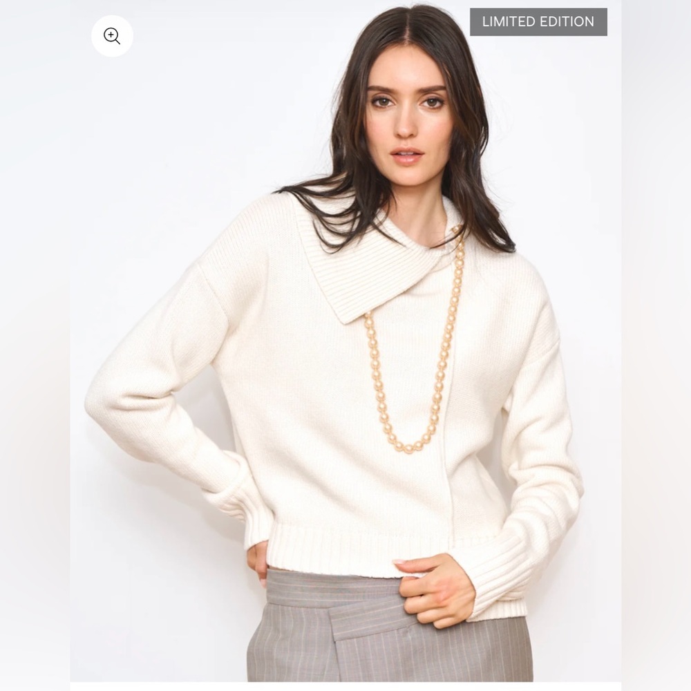 THE ASYMMETRICAL TURTLENECK sweater